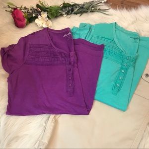 Lot of 2 Eddie Bauer Short Sleeved Tees Sz L